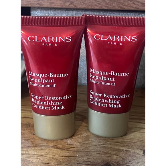 2-PACK CLARINS Super Restorative Replenishing Comfort Mask, 0.5 oz NWOB - Picture 1 of 3